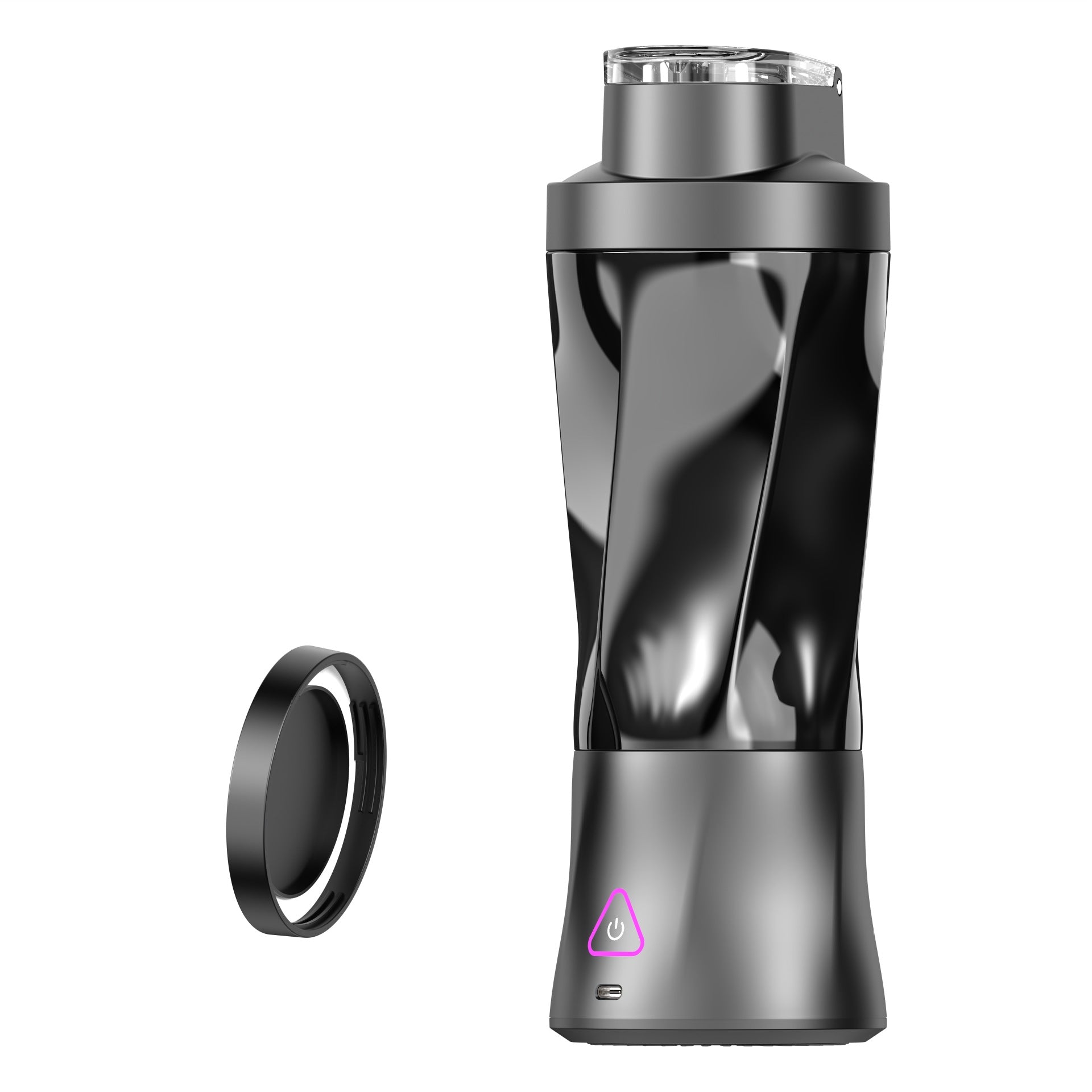 Personal Size Blender, Fresh Juice Portable Blender for Smoothies or Shakes, Personal Mixer, Portable Blender, Wireless USB Rechargeable Fruit Blender for Sport-5