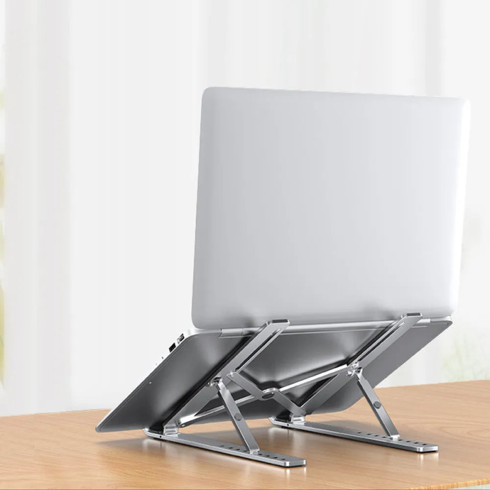 Vibe Geeks 9 Levels Height Adjustable Alumiinum Alloy Portable Laptop Stand-4